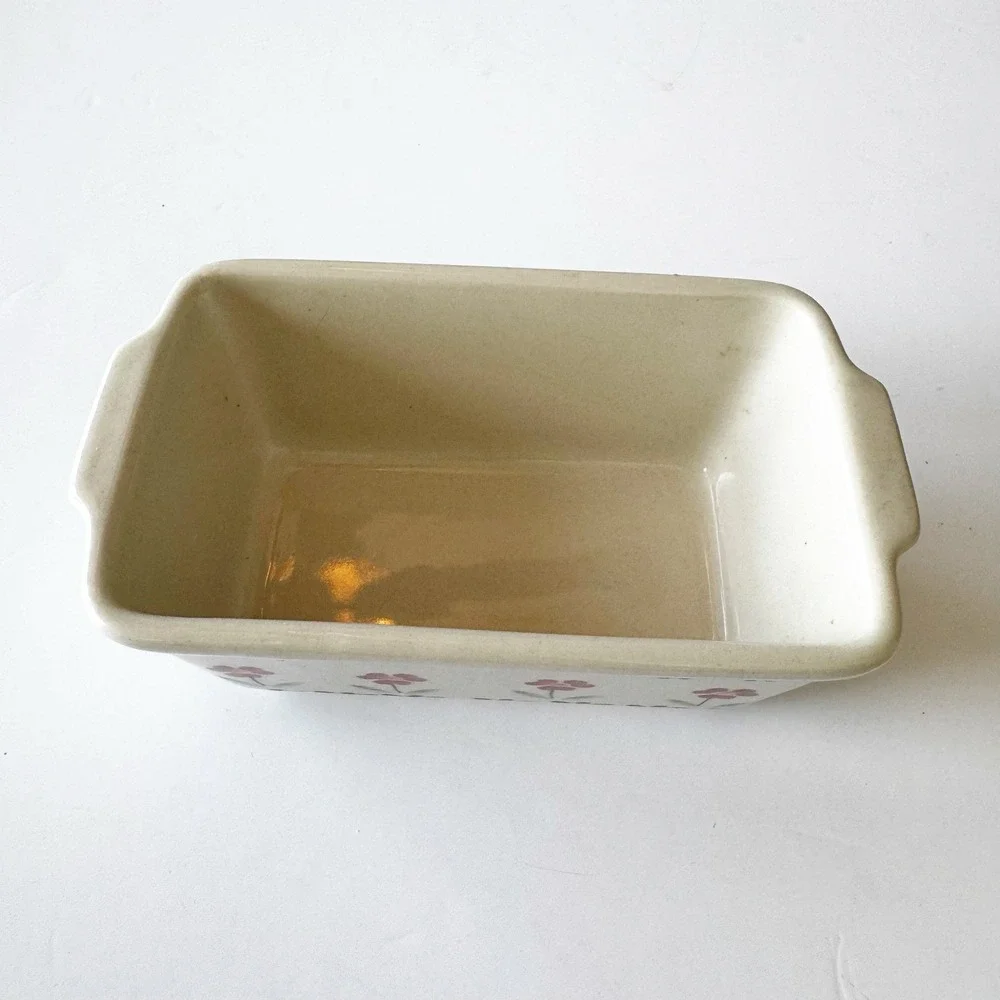 Polish Pottery Boleslawiec Hand Made Rectangle Ramekin 5.5
